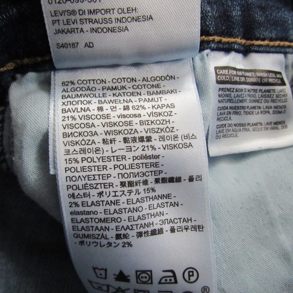 Levi’s 710 Super Skinny Jeans Size 26 Medium Wash Mid Rise Pockets Casual - Picture 6 of 6